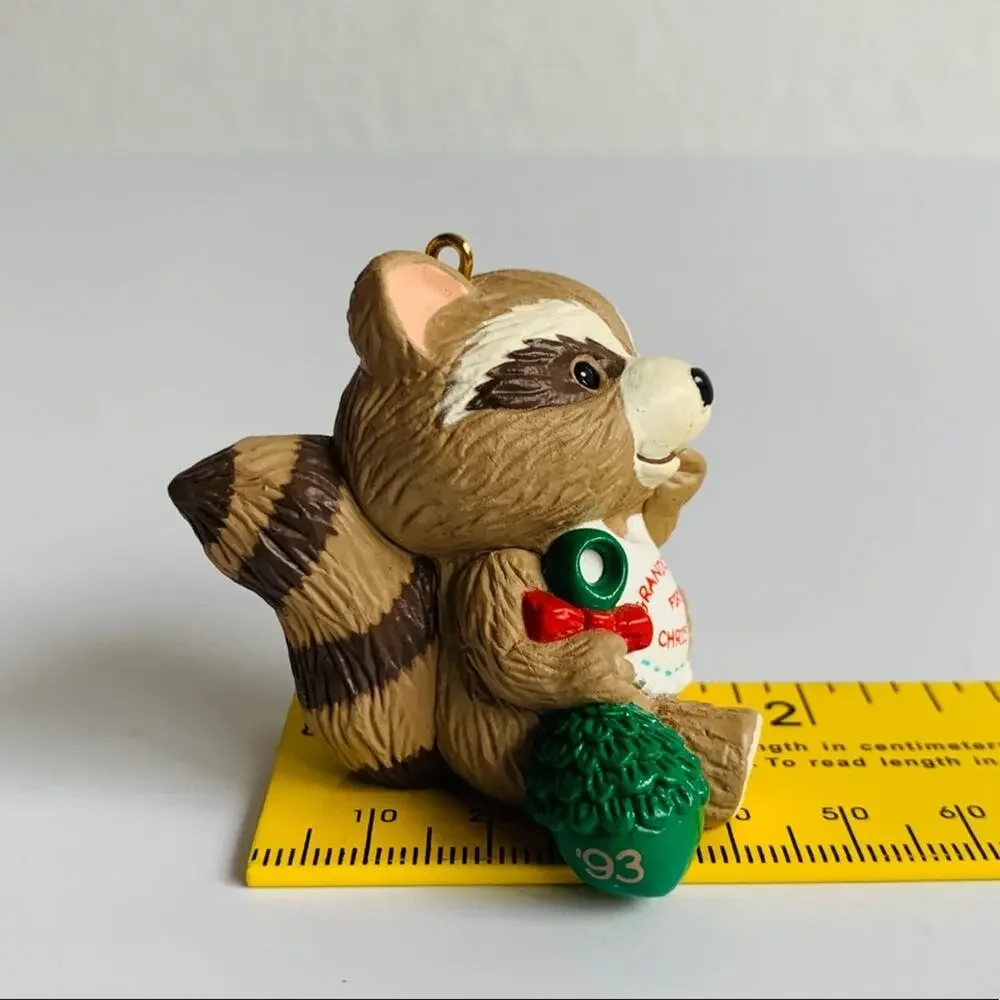 1993 Hallmark Baby Raccoon Ornament